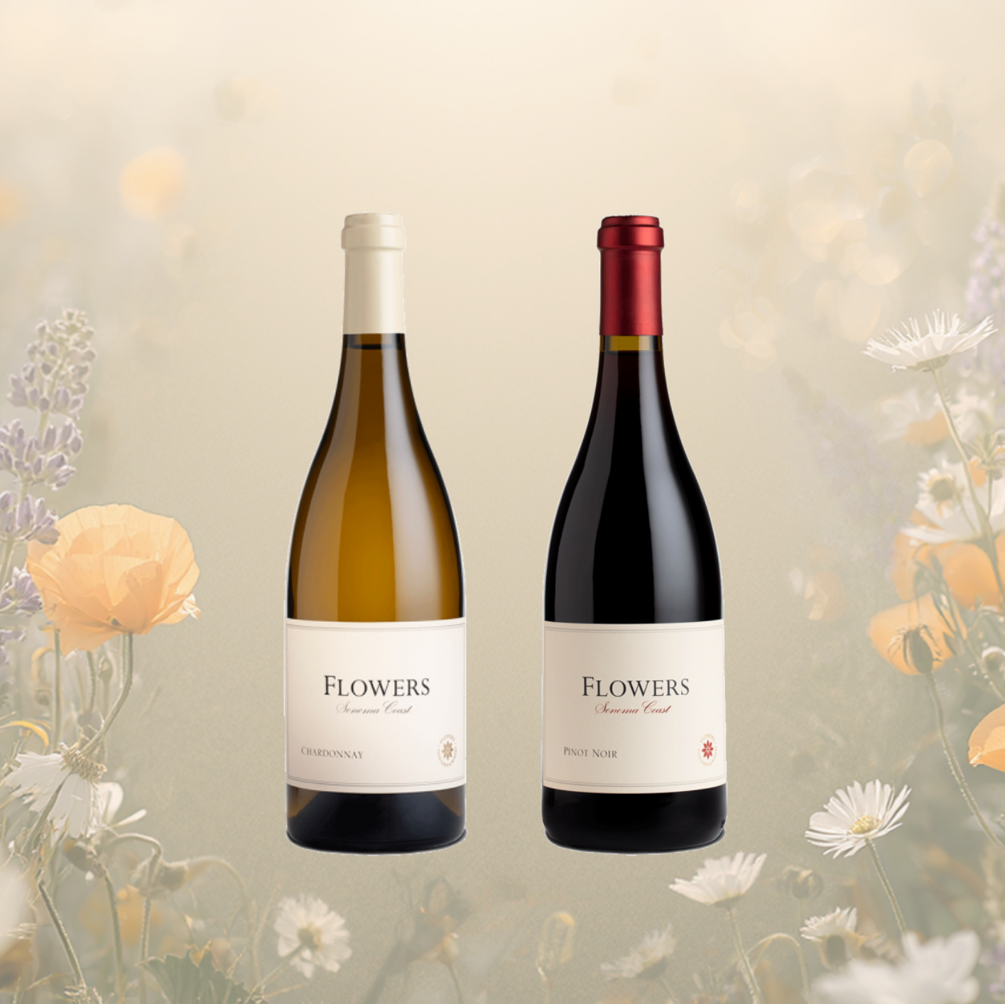 Flowers Sonoma Coast Chardonnay & Pinot Noir Mixed Case (2 bottles)